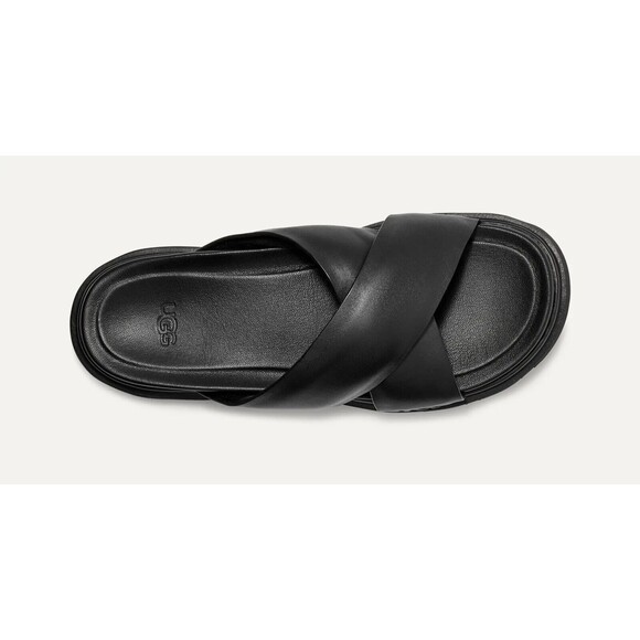 UGG Capitola Men's Size US 12 / EU 45 Cross Slide Sandal, Black NEW - Picture 3 of 6